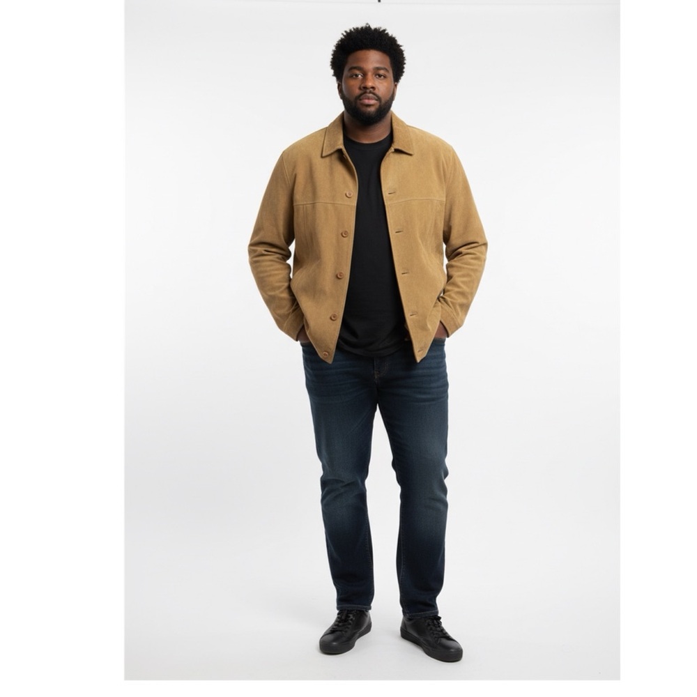 Michael Michelle Vintage Genuine Suede‎ Jacket Men’s XXL